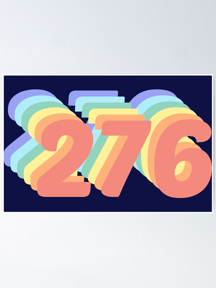 "276 area code zip code location rainbow" Poster by WAKANE Redbubble