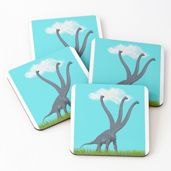 Item preview, Three-necked dinosaur (blue sky & grass edition) designed and sold by CosmicStory.