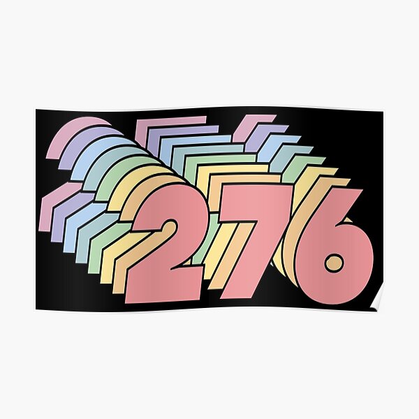 "276 area code zip code location pastel rainbow" Poster for Sale by WAKANE Redbubble