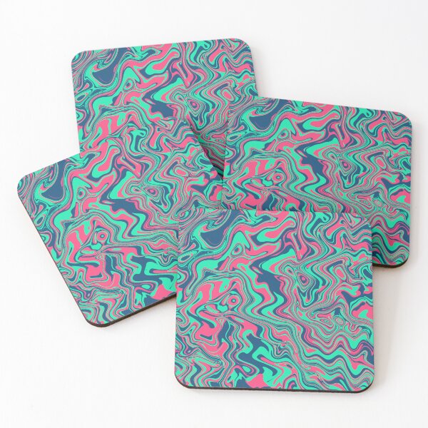 Item preview, Bold Neon Pink and Blue Abstract Swirl designed and sold by Saanis.