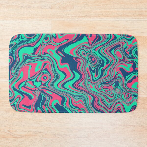 Item preview, Bold Neon Pink and Blue Abstract Swirl designed and sold by Saanis.