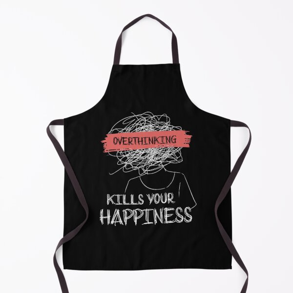 Item preview, Overthinking Kills Your Happiness - motivational quotes designed and sold by QuriousShopp.