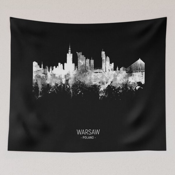 Aperçu de l'œuvre Warsaw Poland Skyline créée et vendue par ArtPrints.