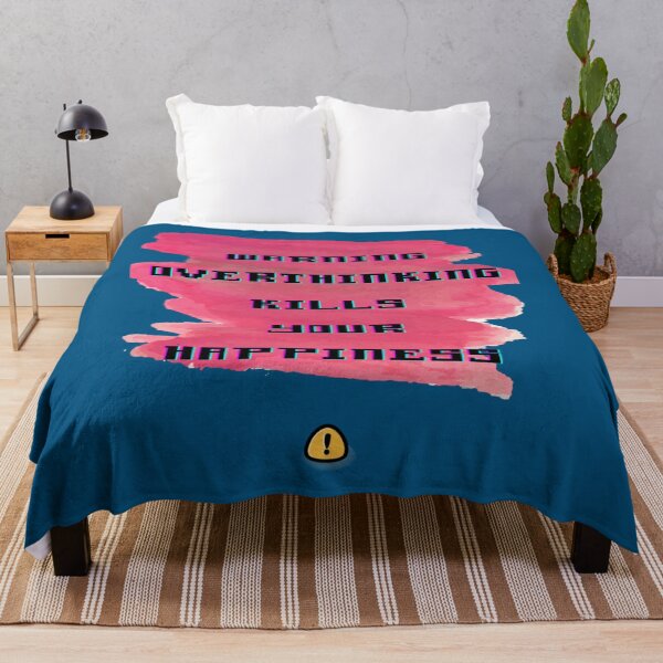 Item preview, Warning Overthinking Kills Your Happiness    designed and sold by QuriousShopp.