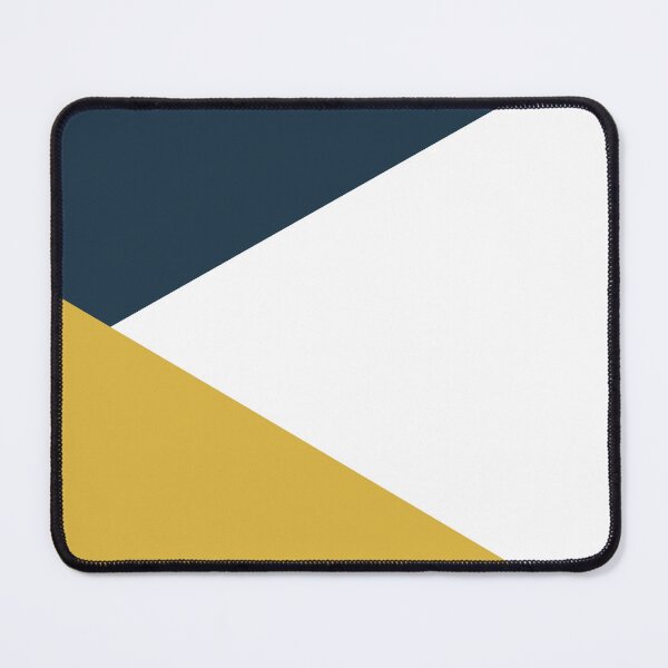Item preview, Angled Color Block in Navy Blue, Light Mustard Yellow, and White designed and sold by kierkegaard.