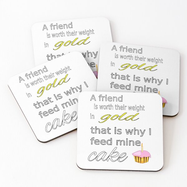 Item preview, Friends are worth their weight in gold designed and sold by CottagePop.