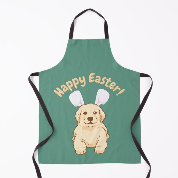 Item preview, Cute Golden Retriever Easter Bunny Ears Happy Easter designed and sold by LamaraK.