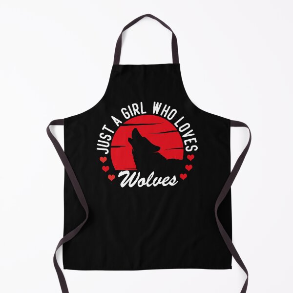 Item preview, Just a Girl Who Loves Wolves, Funny Vintage Gift For Wolf Lovers designed and sold by SaliDesigner.