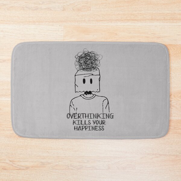 Item preview, Overthinking Kills Your Happiness - motivational quotes   designed and sold by QuriousShopp.