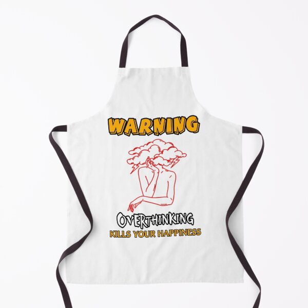 Item preview, Warning Overthinking Kills Your Happiness designed and sold by QuriousShopp.