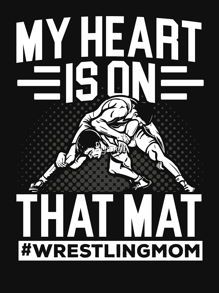 My Heart Is On That Mat Wrestling Mom Shirt, Wrestling Shirt