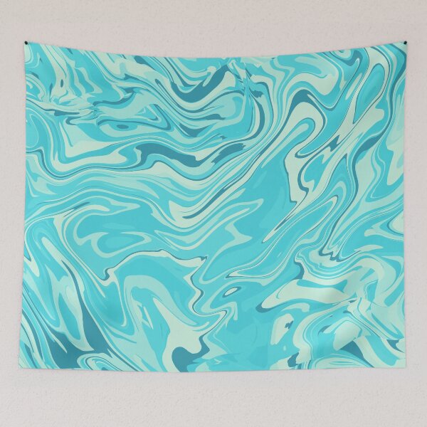 Item preview, Bright Ocean Abstract Swirl designed and sold by Saanis.