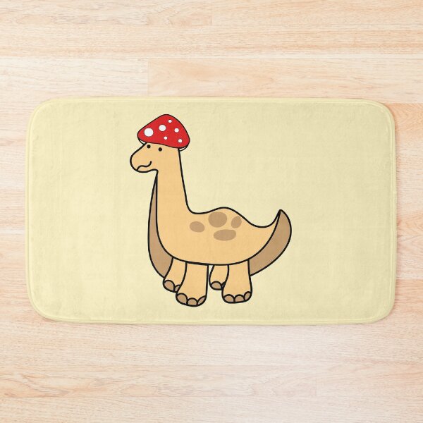 Artikel-Vorschau von Einfacher rot-weißer Pilzhut Brontosaurus Dinosaurier, designt und verkauft von Smartmerch99.