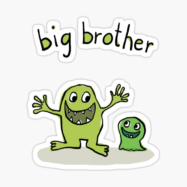 Großer Bruder / big brother Monster Sticker