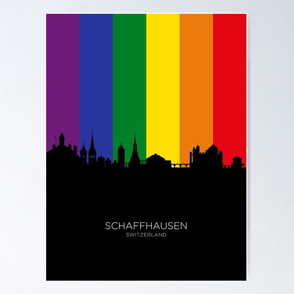Item preview, Schaffhausen Switzerland Skyline designed and sold by ArtPrints.