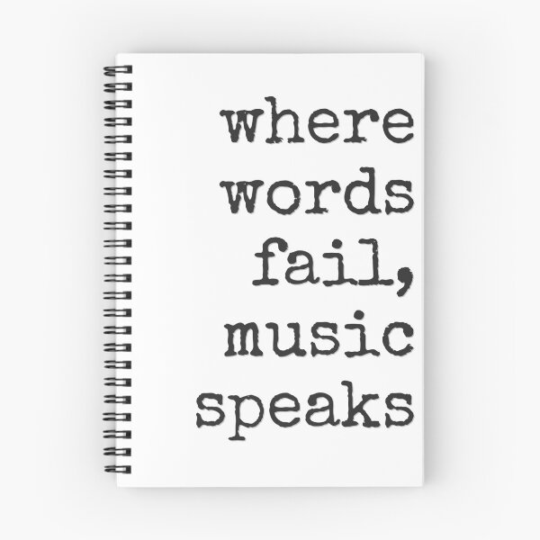 Item preview, Where Words Fail, Music Speaks designed and sold by bloody-L.