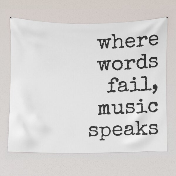 Item preview, Where Words Fail, Music Speaks designed and sold by bloody-L.