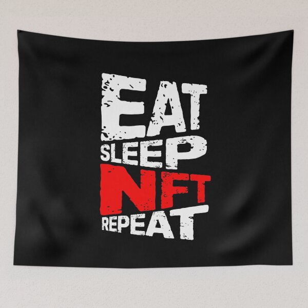 Item preview, eat sleep nft repeat designed and sold by Grafik0.