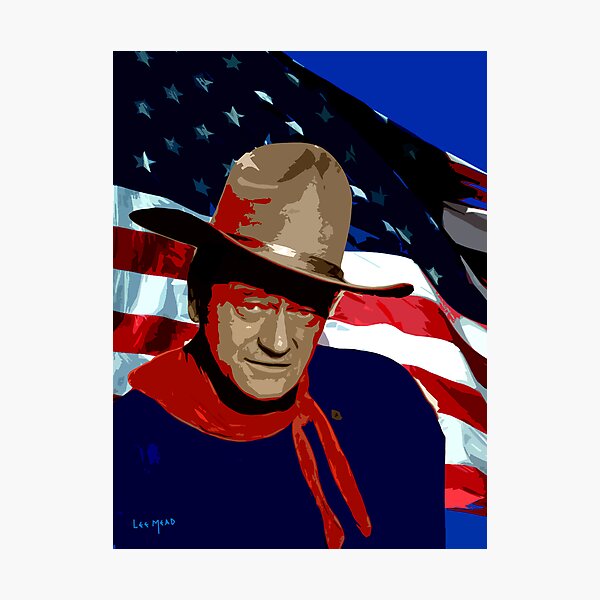 Item preview, John Red White and Blue Wayne designed and sold by Tracy Lee Mead.