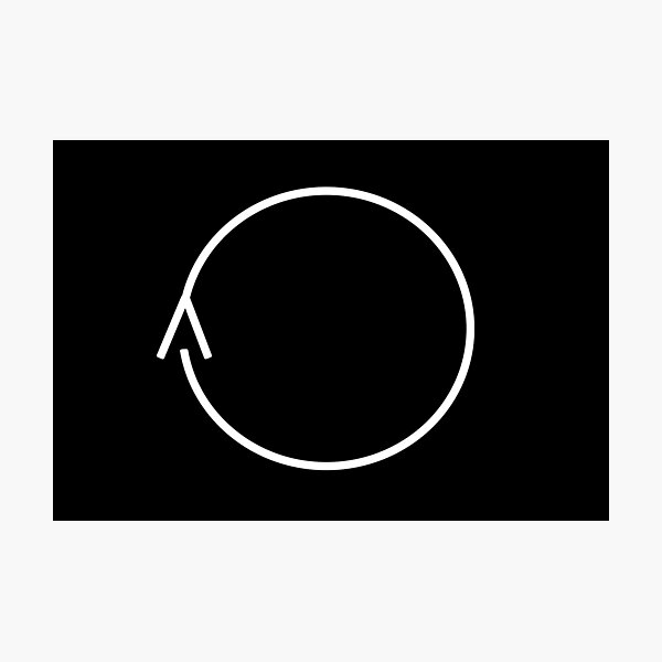 Artikelvorschau, Weißer minimalistischer Ouroboros entworfen und verkauft von BlueAnn.