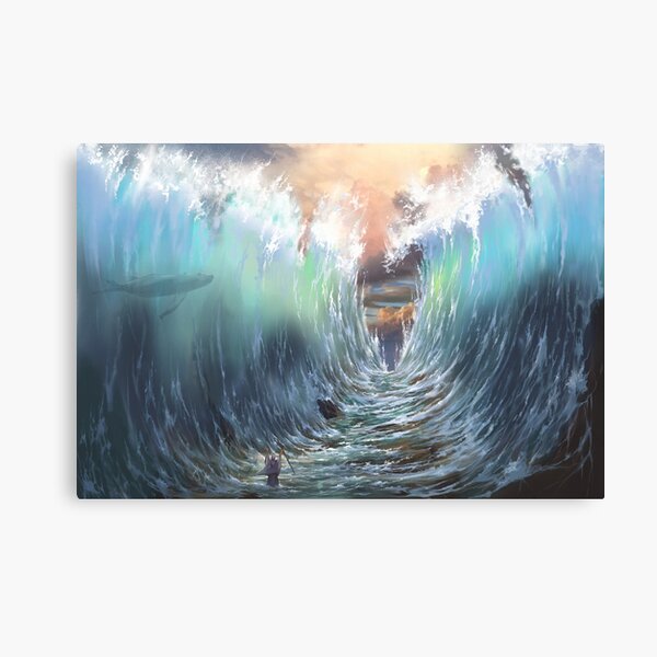 "Parting of the red sea" Canvas Print for Sale by tonywm | Redbubble