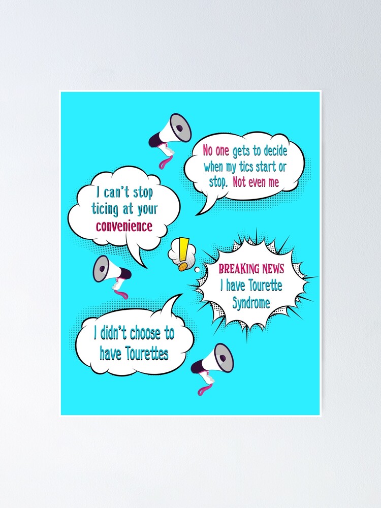 Tourettes Awareness Come Back Lines Fun Pack Tourette Syndrome Poster For Sale By Mjdezigns