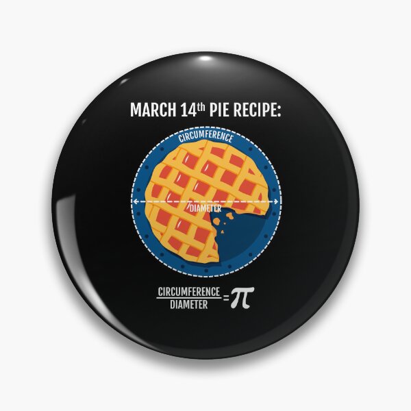 Item preview, March14th Pie Recipe: Circumference / Diameter = Pi designed and sold by Happy Puppy Print On Demand.
