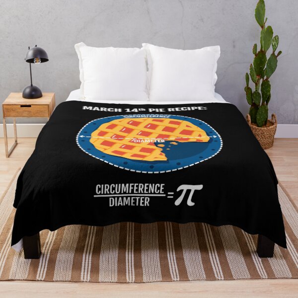 Item preview, March14th Pie Recipe: Circumference / Diameter = Pi designed and sold by Happy Puppy Print On Demand.