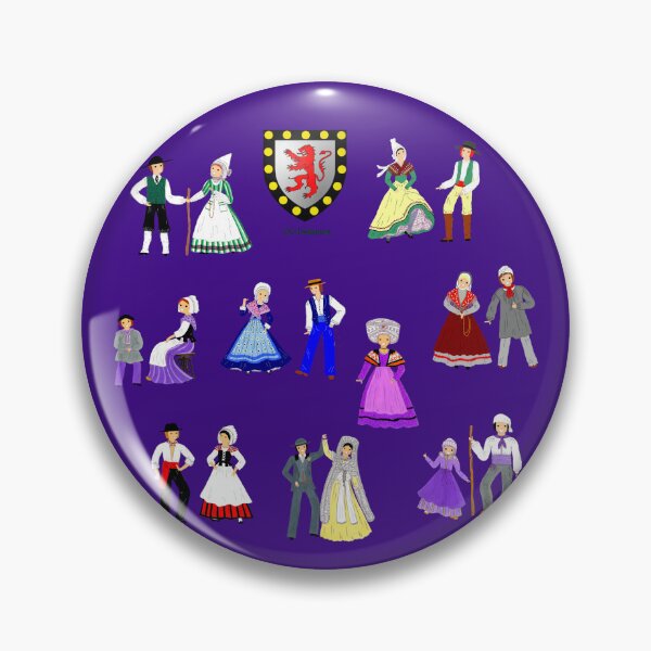 Item preview, Composition of costumes from Poitou-Charentes, France designed and sold by Catherine Debusne.