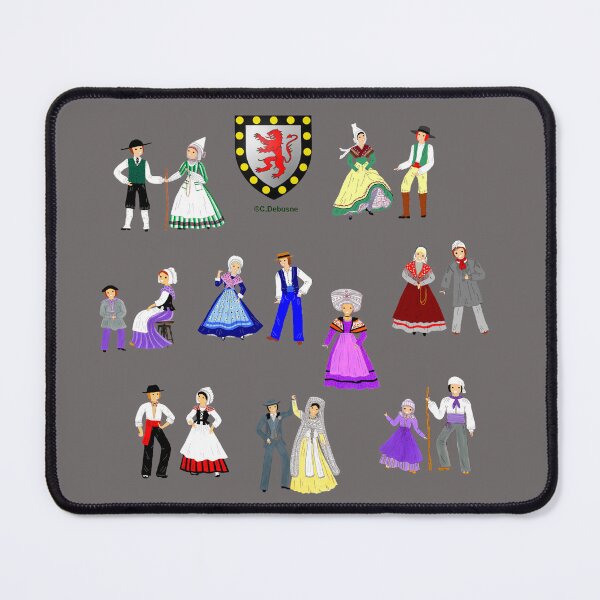 Item preview, Composition of costumes from Poitou-Charentes, France designed and sold by Catherine Debusne.