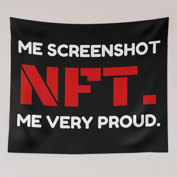 Item preview, Screenshot NFT (caveman style lingo) designed and sold by Endeavour-Tees.