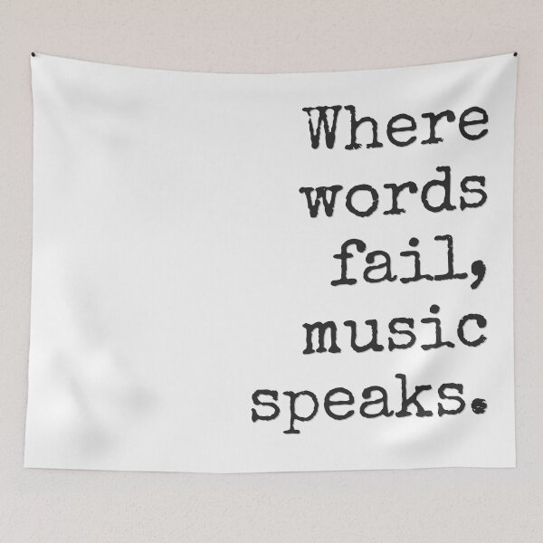 Item preview, Where Words Fail, Music Speaks designed and sold by bloody-L.