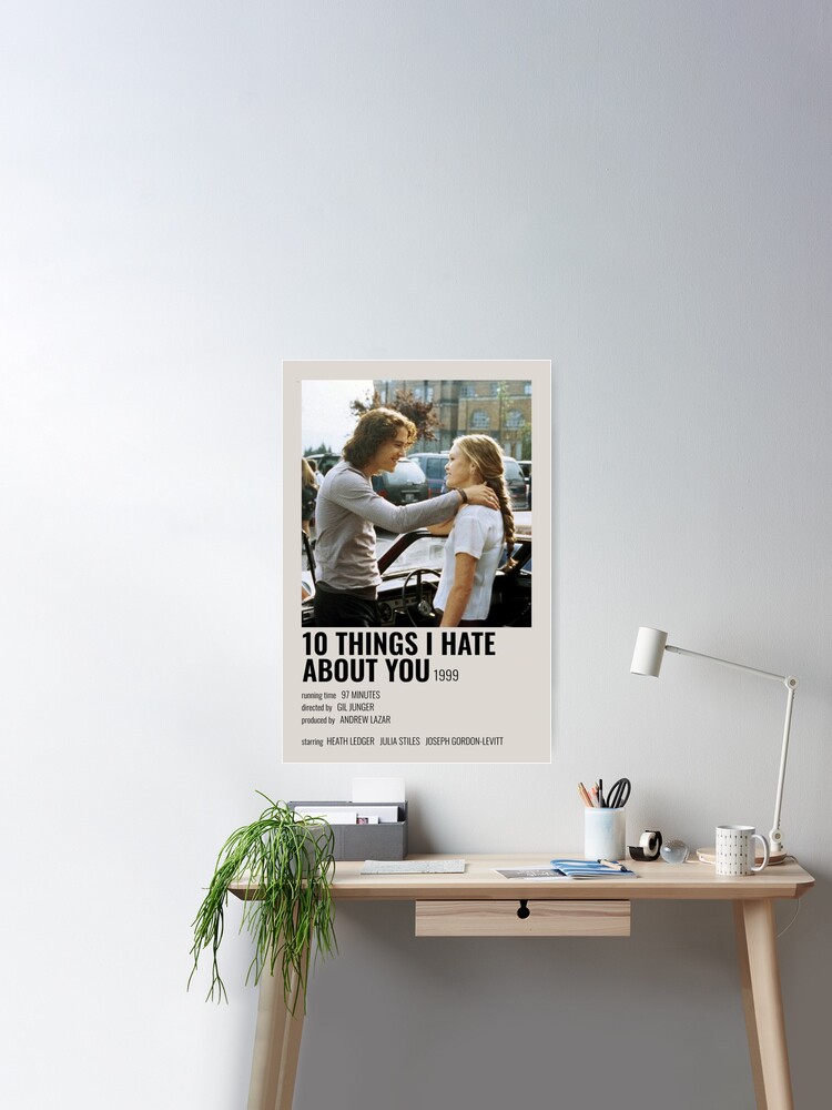 10 things i hate about you poster  Poster for Sale by sranje