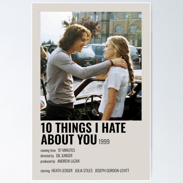 10 things i hate about you  Poster for Sale by sranje