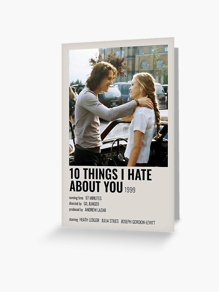 10 things i hate about you poster  Greeting Card for Sale by