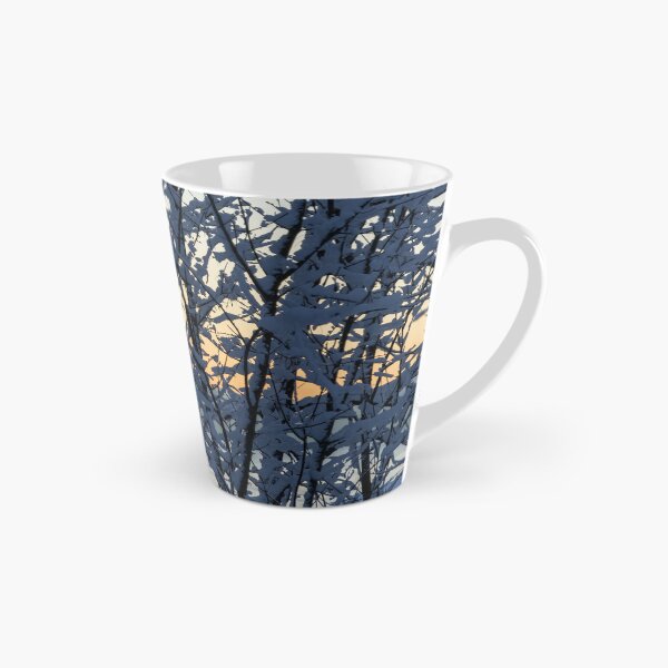 Item preview, Lacy Branch Screen - Snow Covered Treeline Dividing the View designed and sold by Georgia Mizuleva.