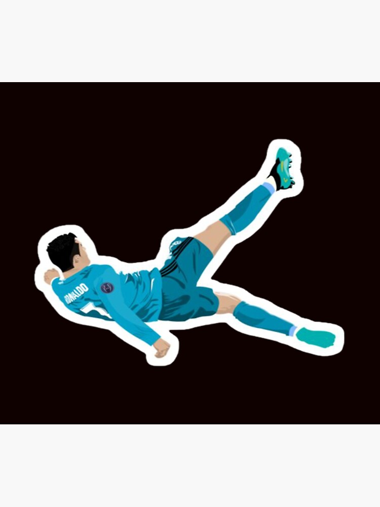 "Cristiano Ronaldo bicycle kick" Art Print by Redbubble