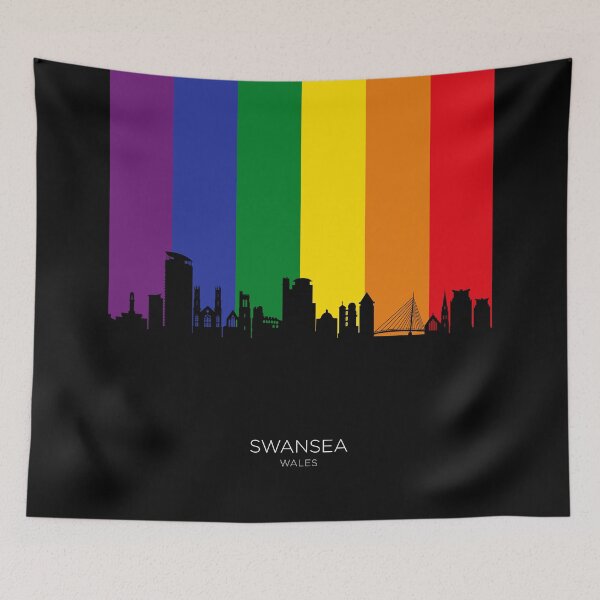 Item preview, Swansea Wales Skyline designed and sold by ArtPrints.