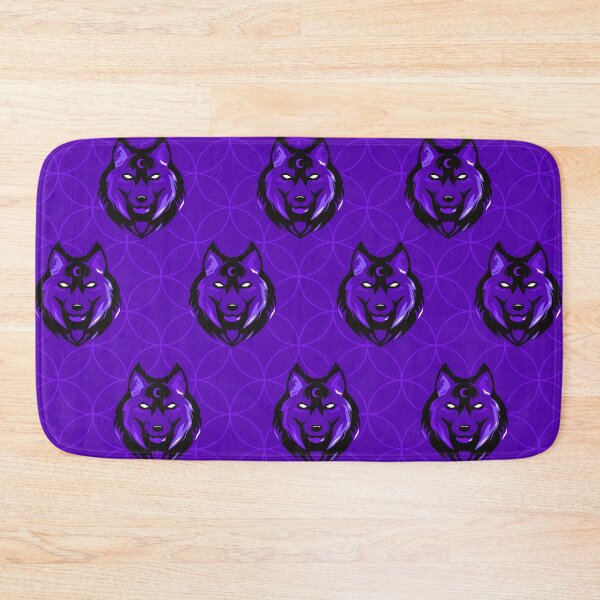 Item preview, Black Wolf Print on Purple designed and sold by PinHookPrincess.