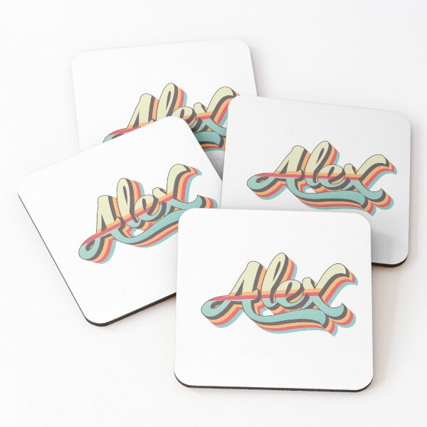 Item preview, Alex name - cool 70s retro font surf style design designed and sold by NameTheory.