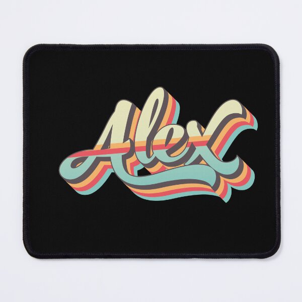 Item preview, Alex name - cool 70s retro font surf style design designed and sold by NameTheory.