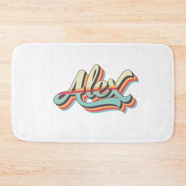 Item preview, Alex name - cool 70s retro font surf style design designed and sold by NameTheory.
