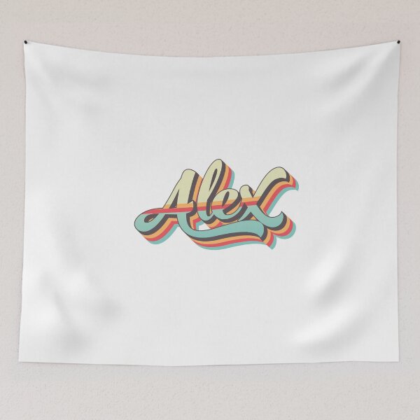 Item preview, Alex name - cool 70s retro font surf style design designed and sold by NameTheory.