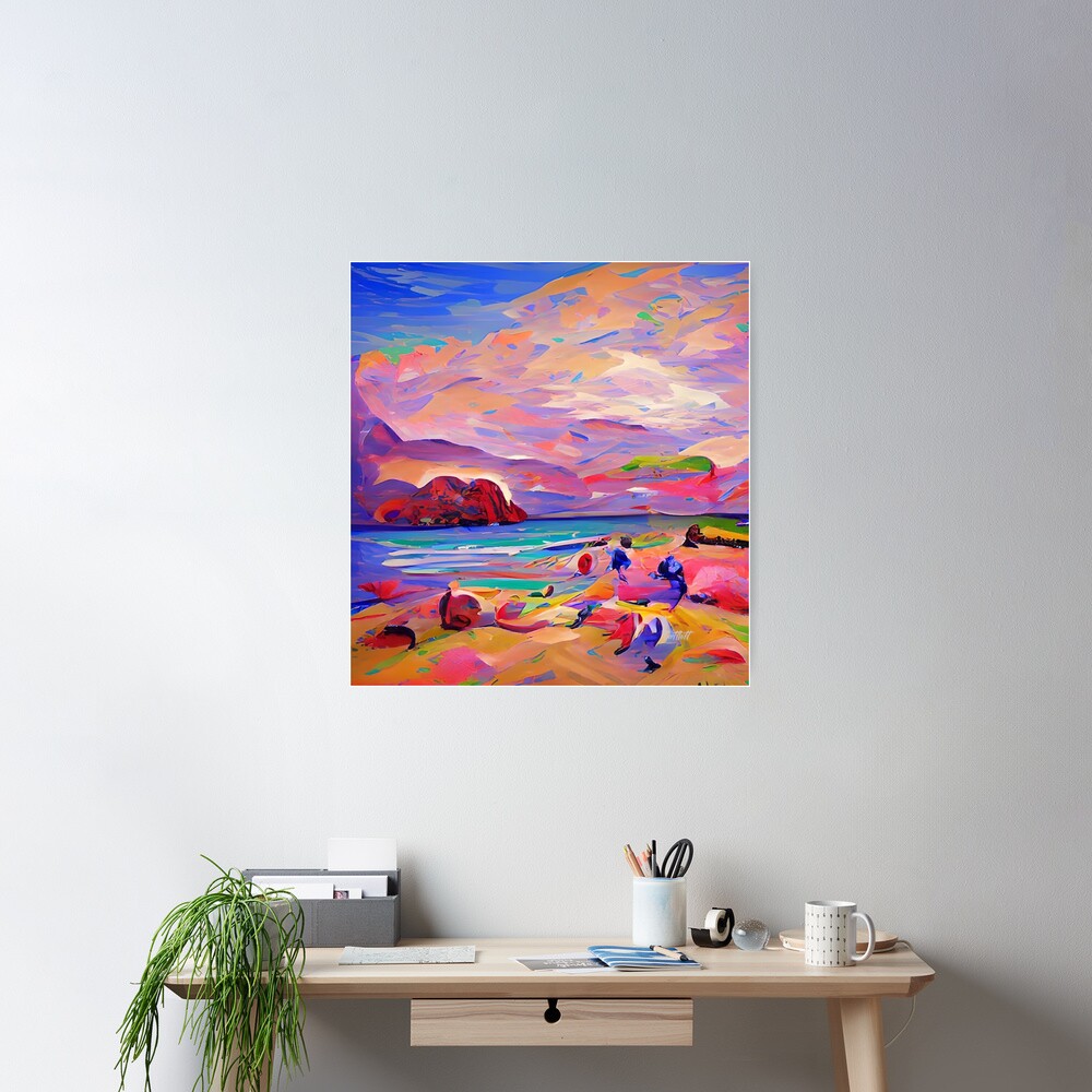 Abstract Art - Abstract - Impressionism -Modern Art -Ocean - Lake -Beach |  Poster