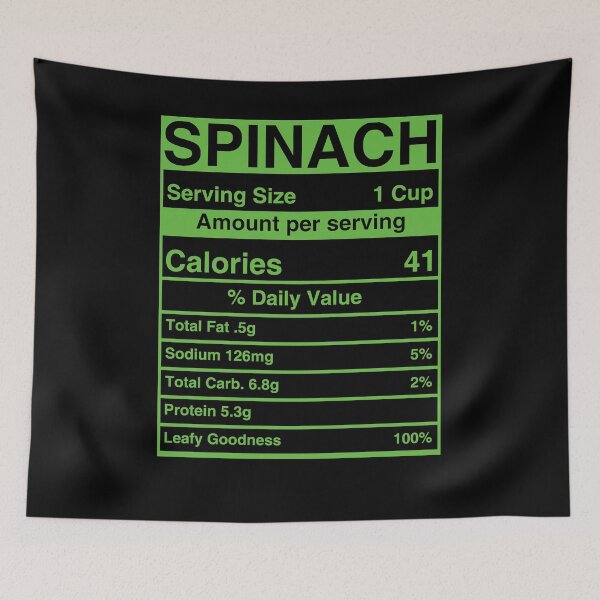 Item preview, Spinach Nutrition Facts Shirt, Spinach Lover Shirt, Spinach Eat Shirt, Funny Spinach Shirt, Vegetable Spinach Shirt, Vegetarian Diet Shirt designed and sold by aymob.