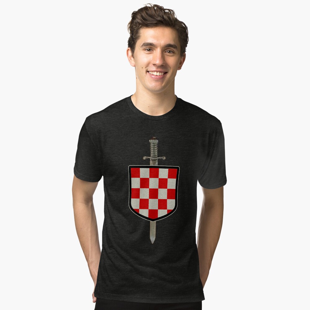 Dalmatia Black White Tshirt For Men Women Hajduk Split Croatia Dalmatia  Dalmacija Hrvatska Adriatic Jadran Coat Of Arms Emblem - T-shirts -  AliExpress