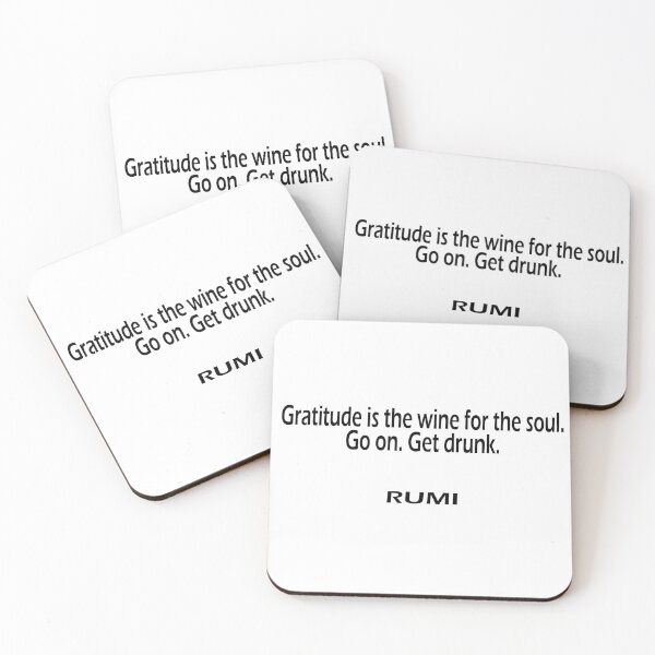 Item preview, Gratitude is the wine for the soul. Go on. Get drunk. designed and sold by LovePhilosophy.