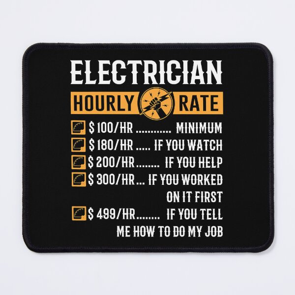 Item preview, Electrician Hourly Rate designed and sold by SageTobias.