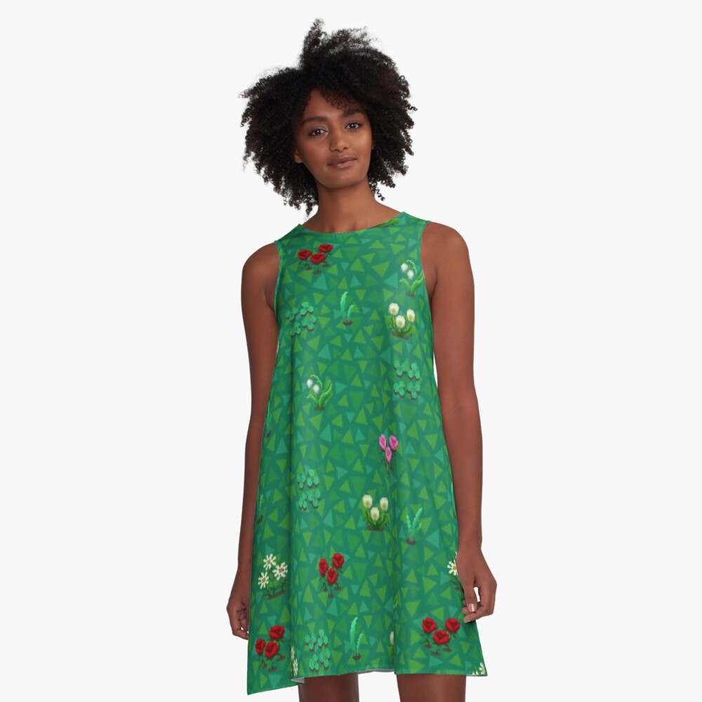 Animal Crossing Pixel A-Line Dress