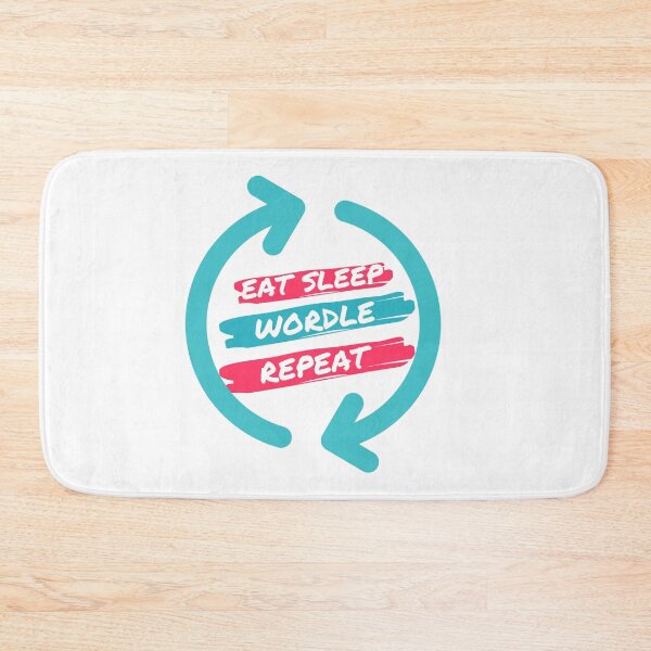 Item preview, eat sleep wordle repeat designed and sold by DoraHappy.